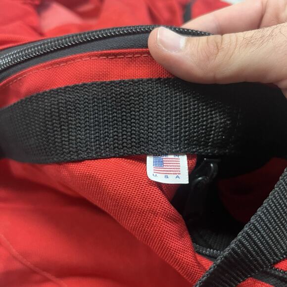 American Firewear Firefighter Red Duffle Bag Fire Gear 28x17x17 Large - Picture 6 of 6